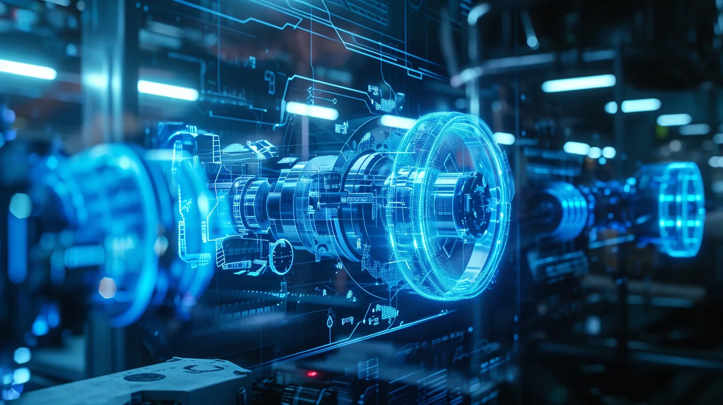 Holographic engine assembly, wireframe