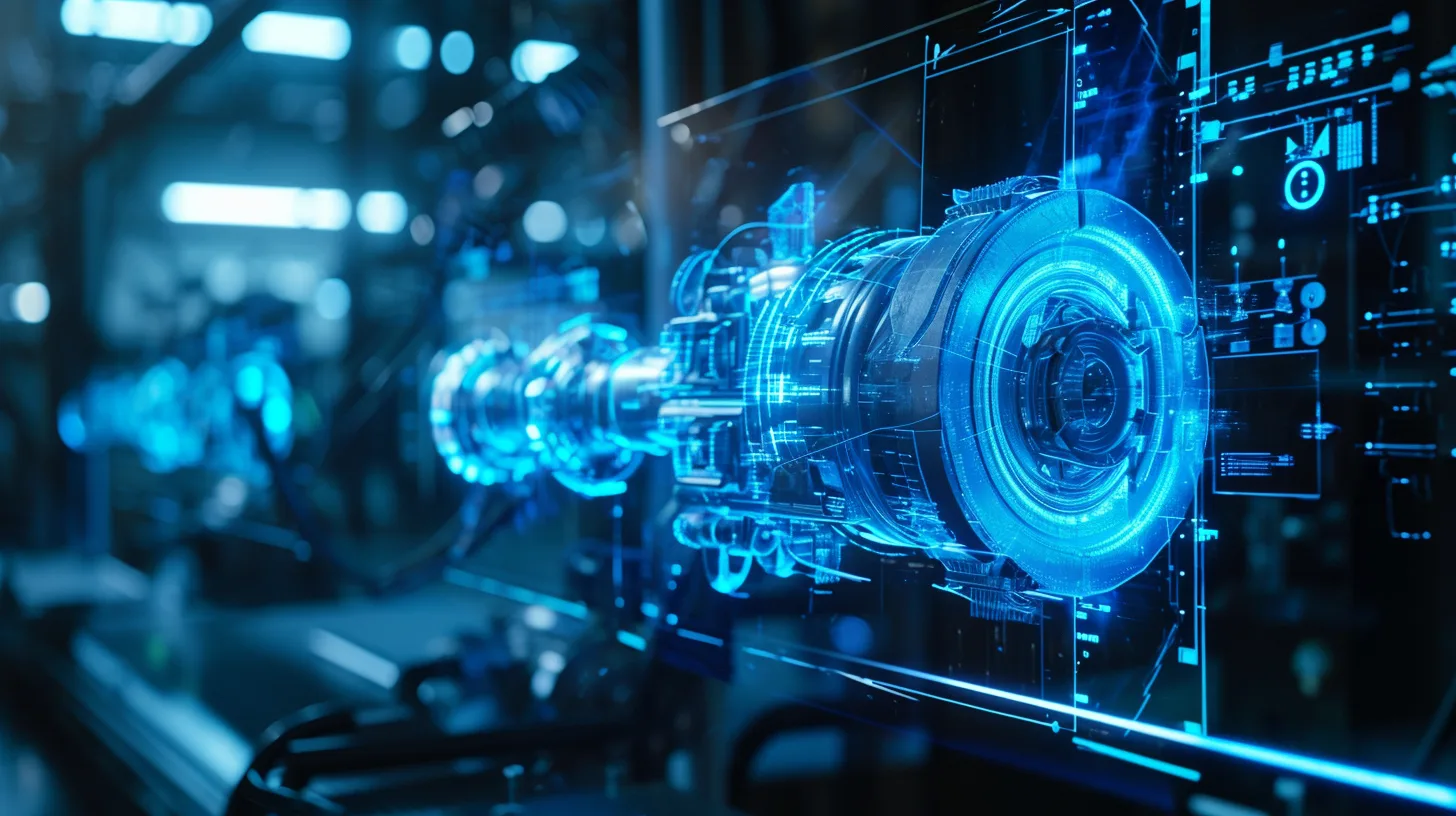 Holographic engine assembly, wireframe