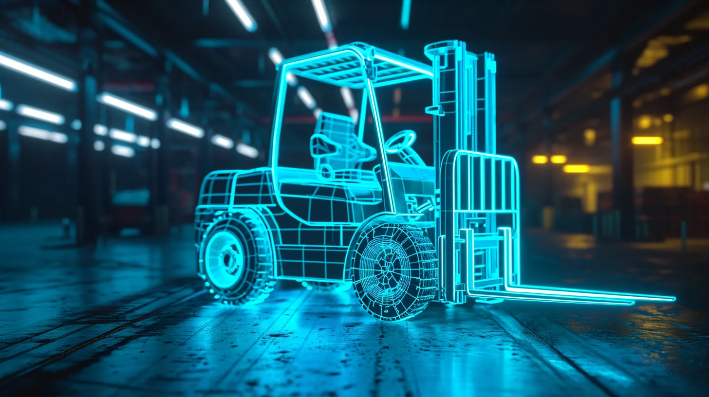 3D scan of a forklift