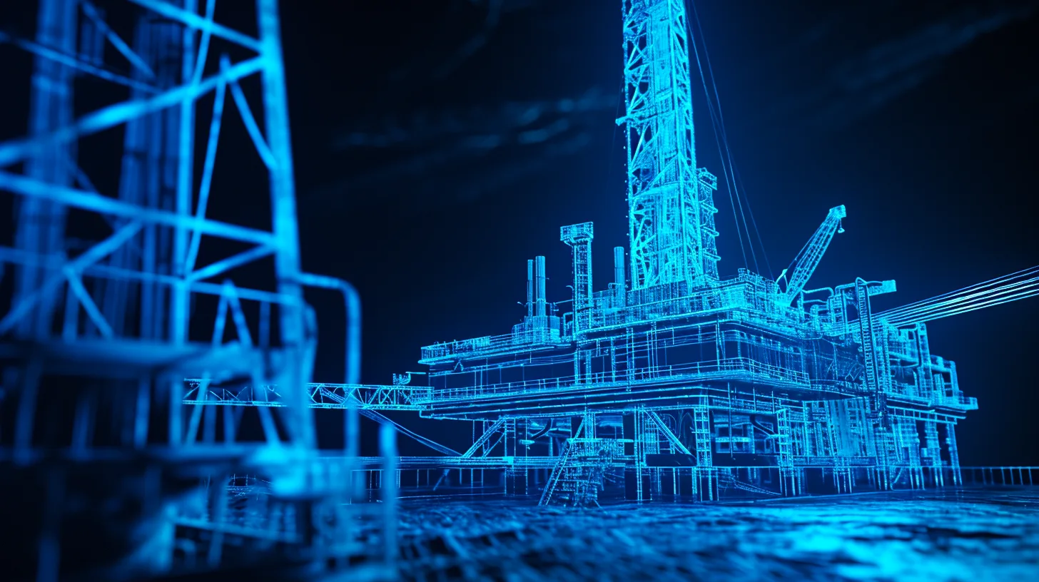 3D scan of an oil rig